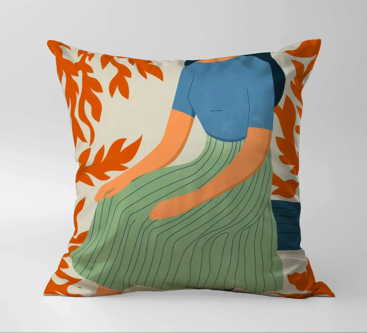 Abstract Rest decorative cushion by Artie Shifa
