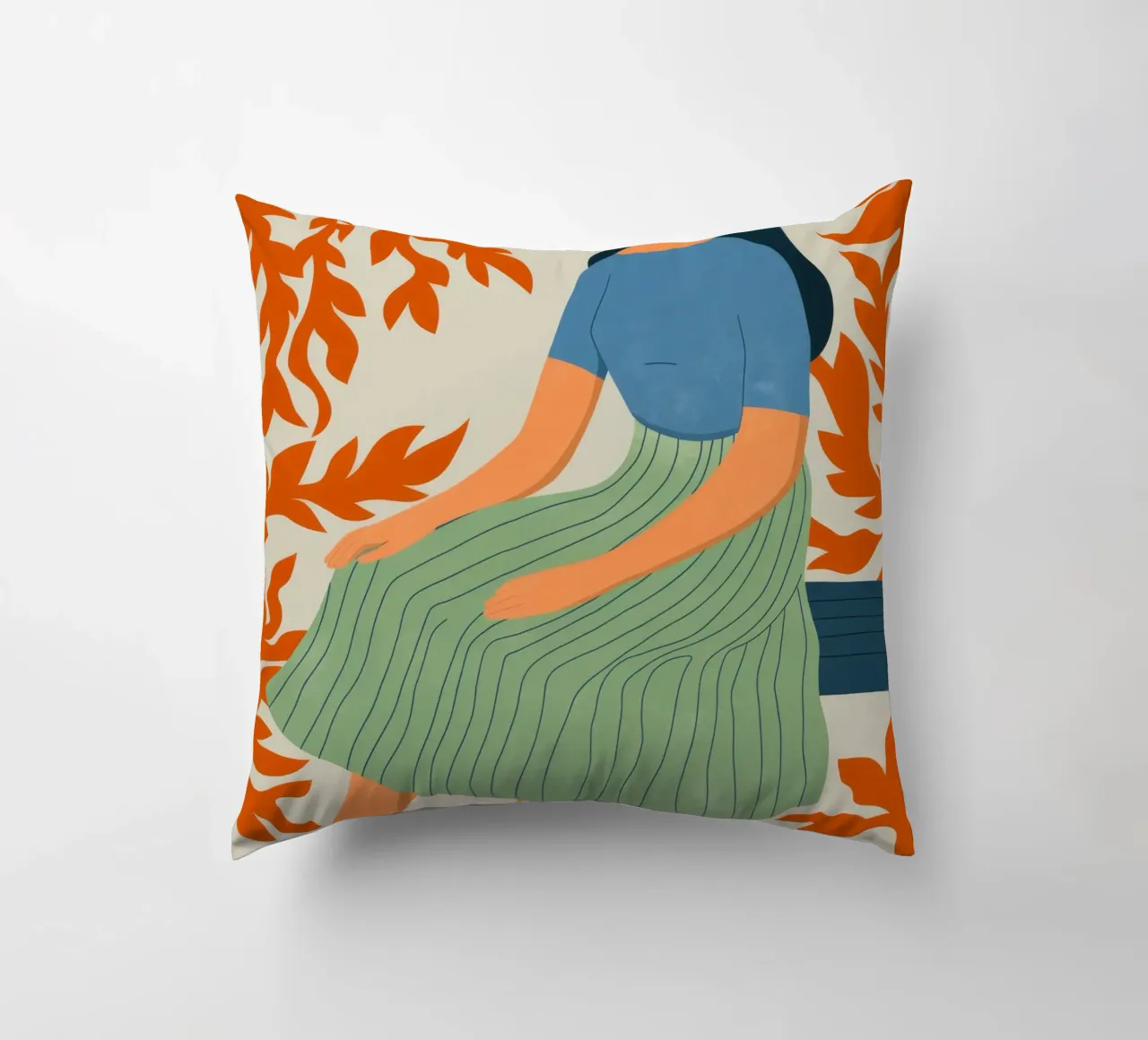 Abstract Rest decorative cushion by Artie Shifa