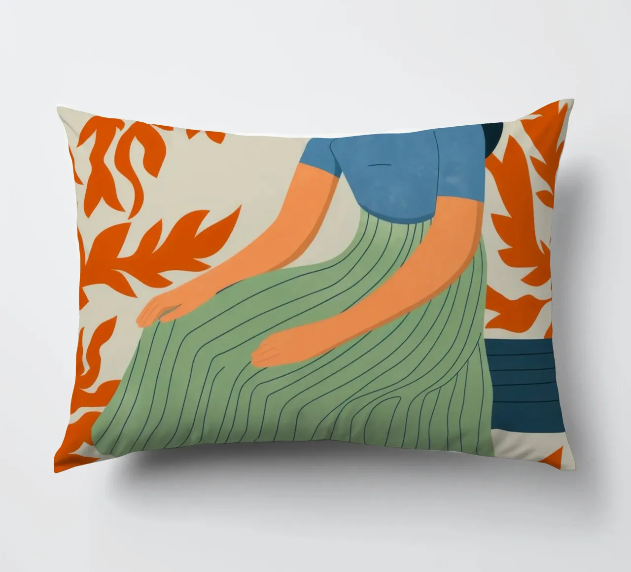 Abstract Rest decorative cushion by Artie Shifa