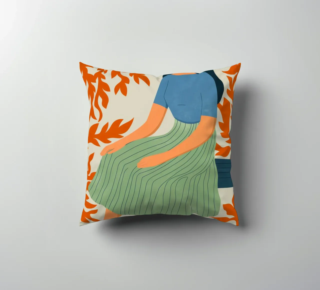 Abstract Rest decorative cushion by Artie Shifa
