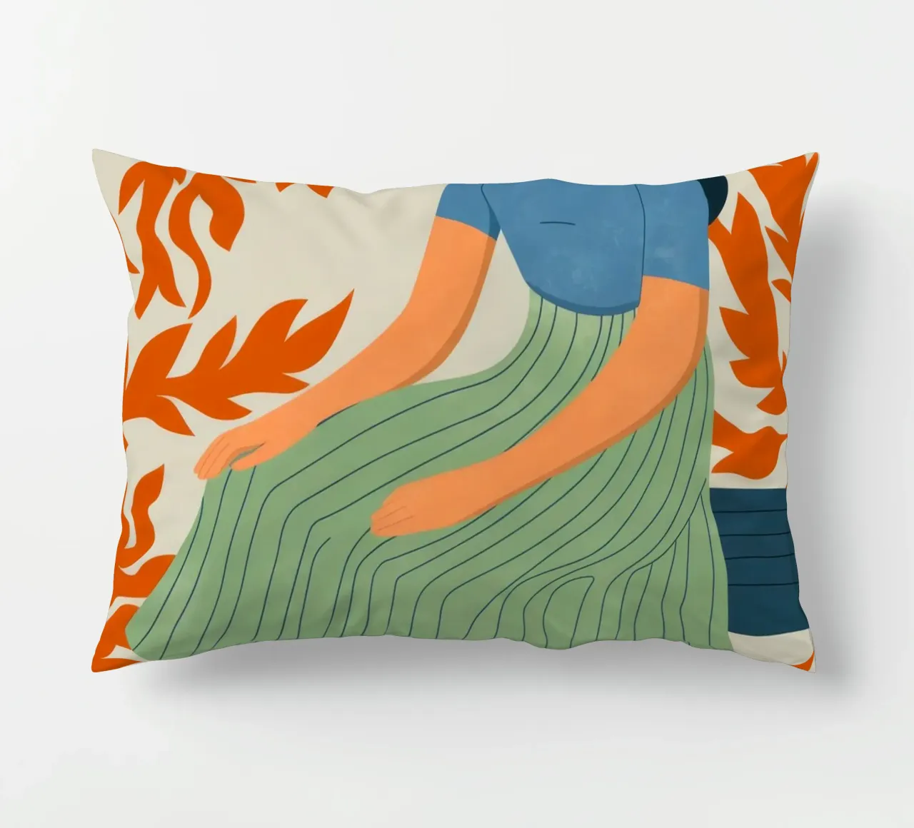 Abstract Rest decorative cushion by Artie Shifa
