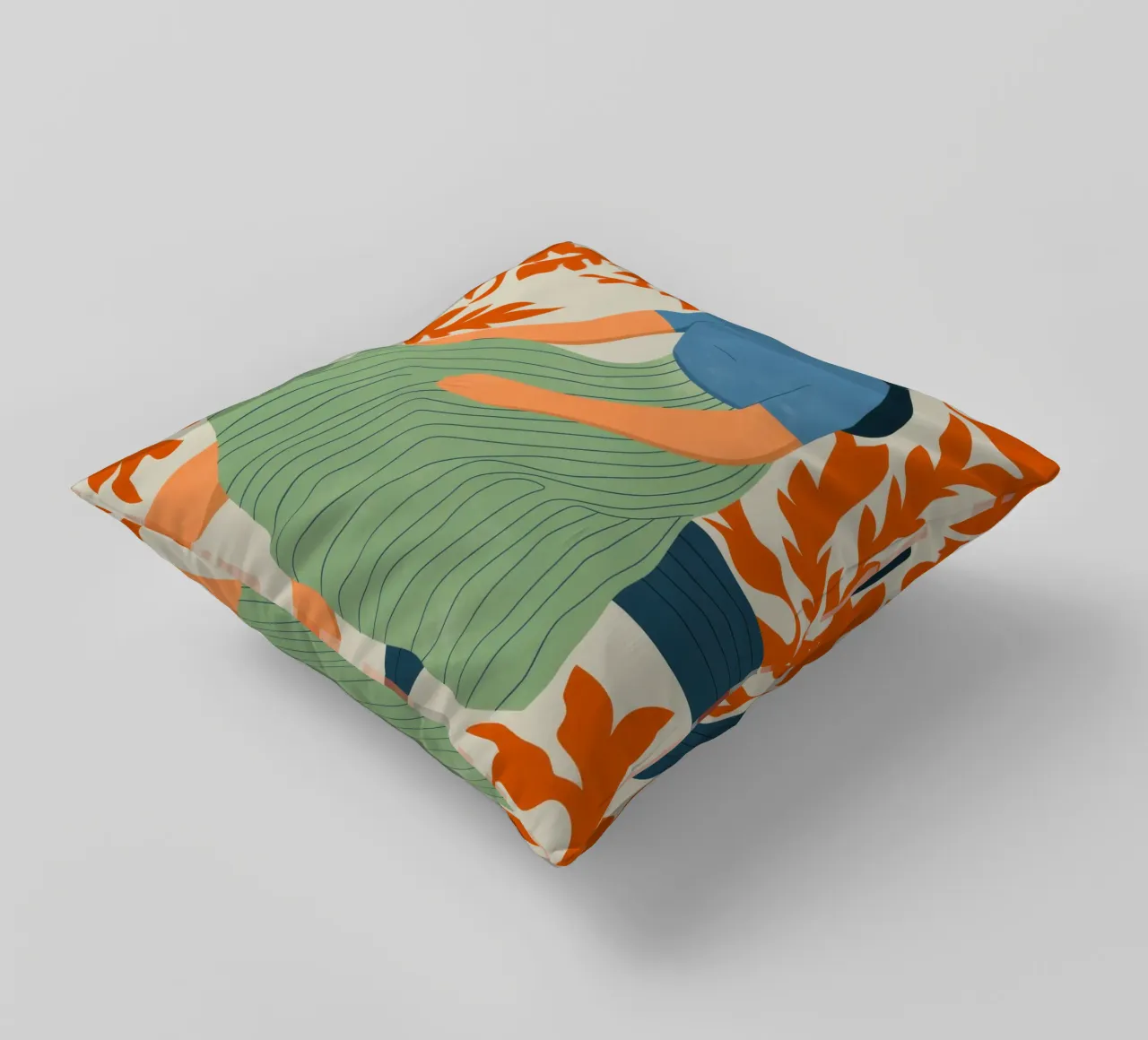 Abstract Rest decorative cushion by Artie Shifa