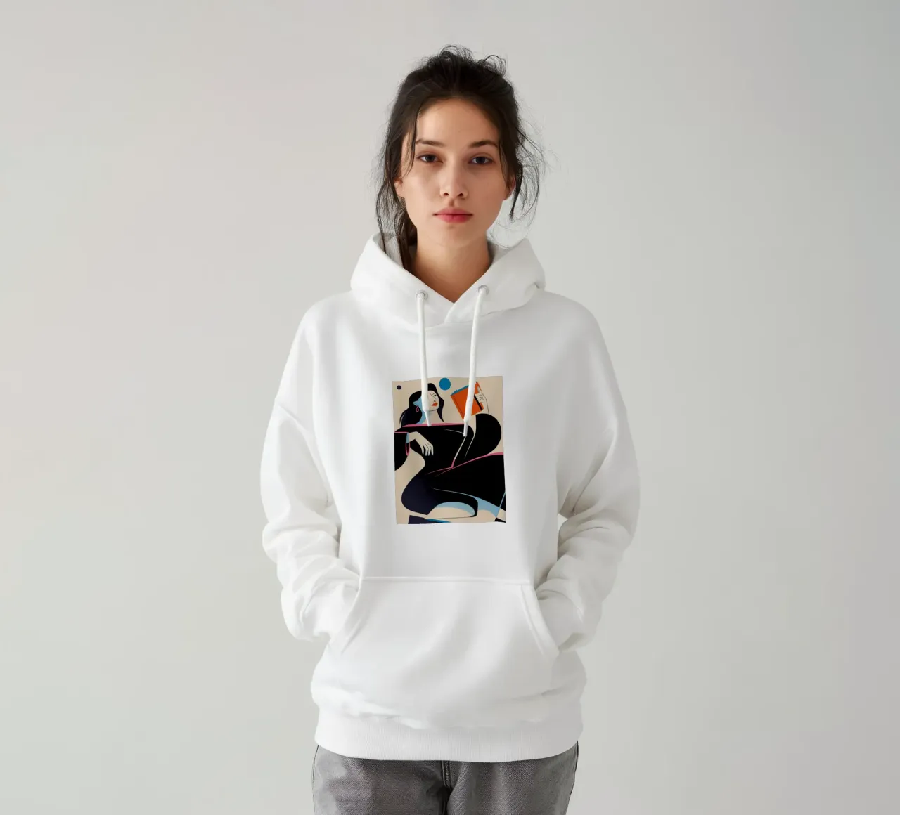 Momentos de reflexión sudadera con capucha de Artie Shifa