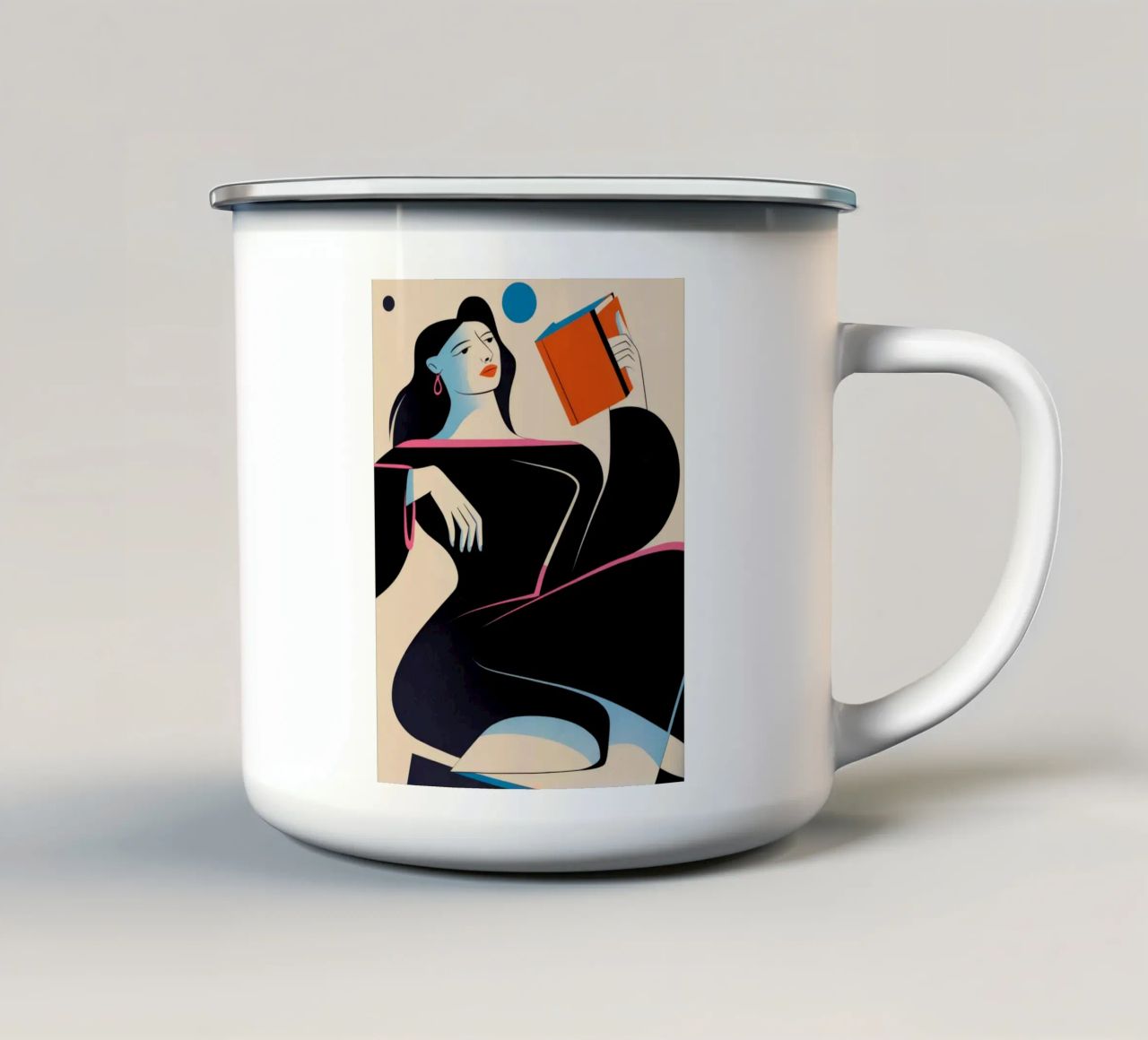 Momenti di riflessione tazza in smalto da Artie Shifa