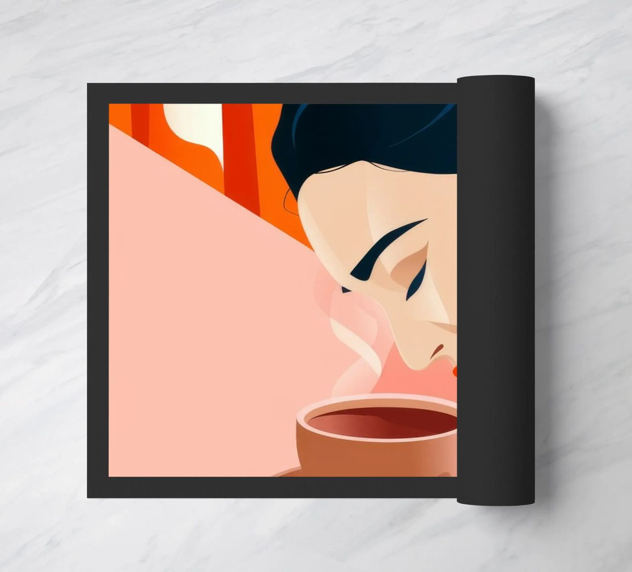 Momento caffè caldo zerbino da Artie Shifa