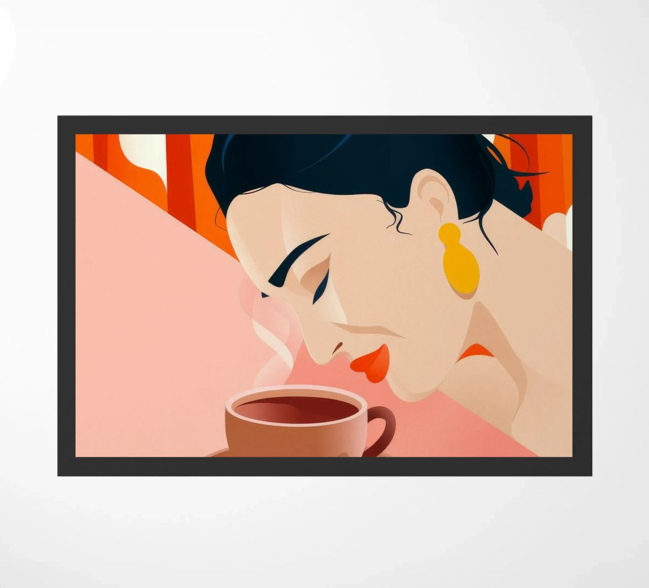 Momento caffè caldo zerbino da Artie Shifa