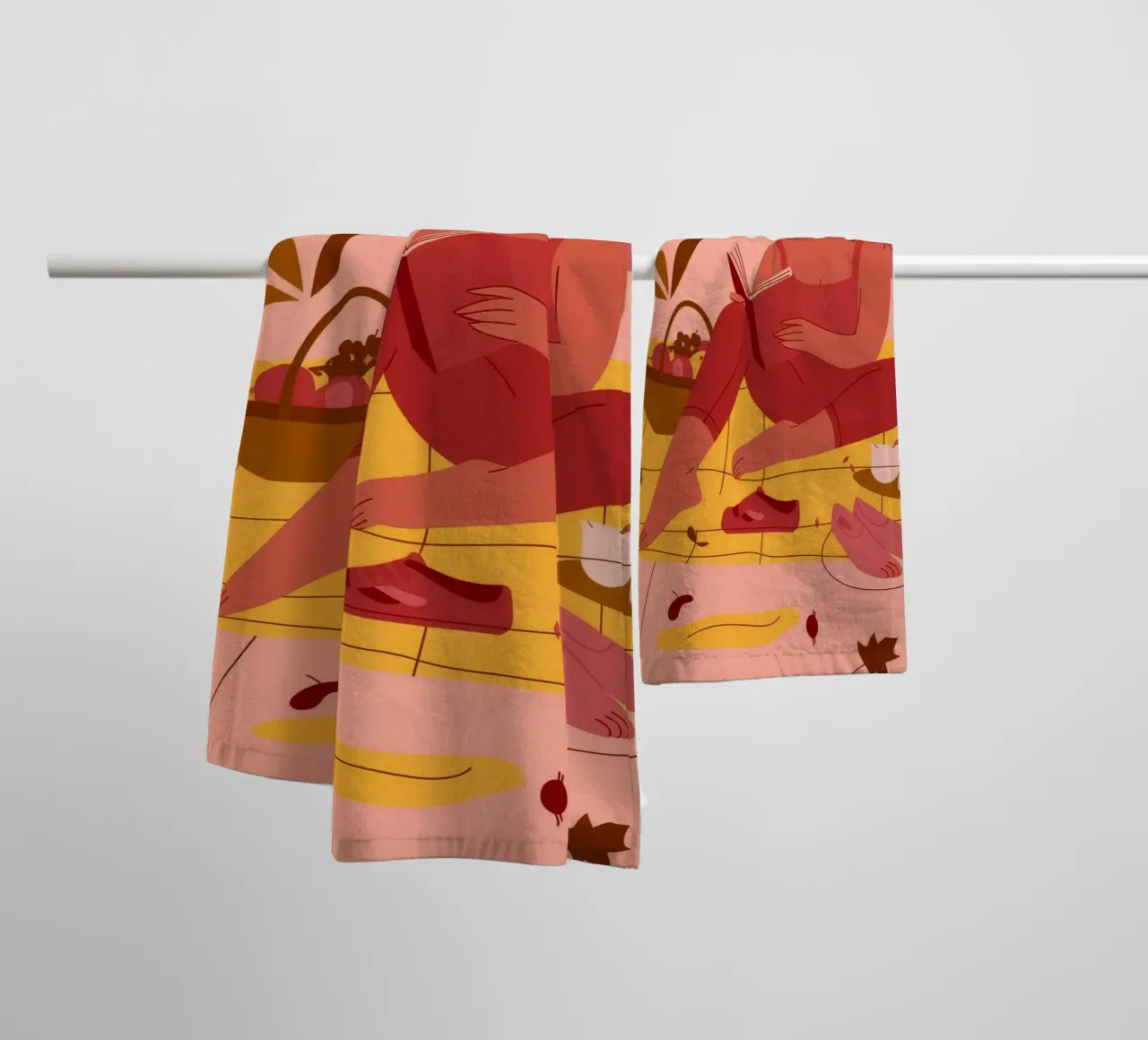 Autumn Picnic asciugamano da bagno da Artie Shifa