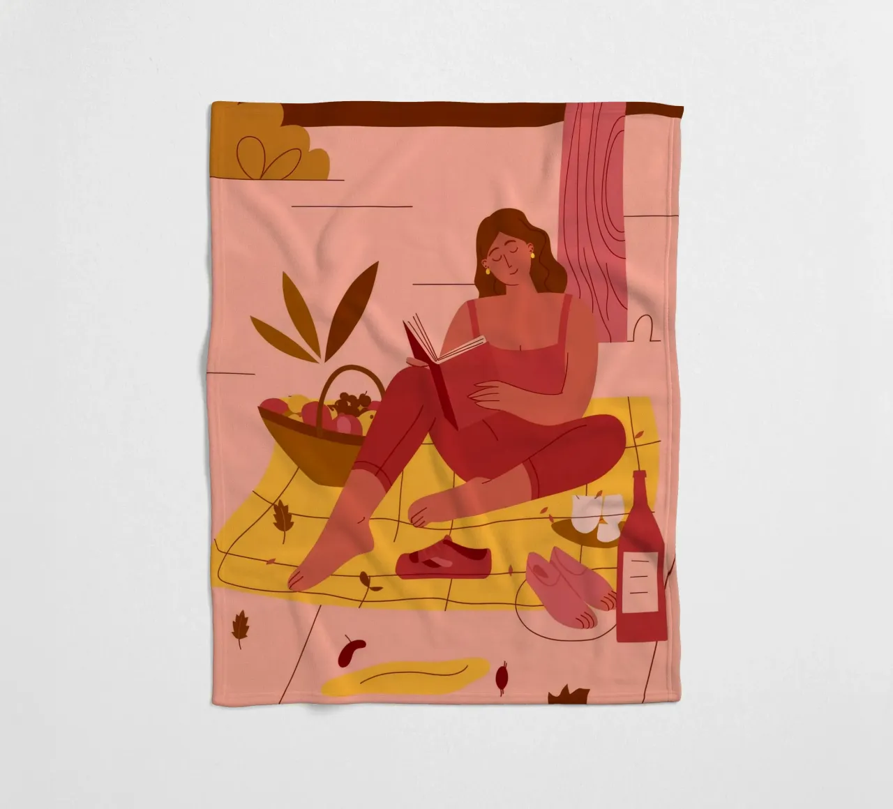Autumn Picnic coperta in pile da Artie Shifa