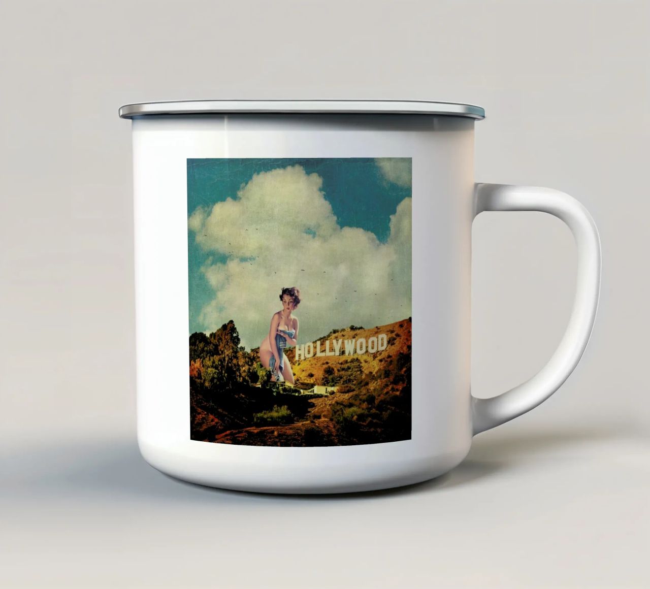 L.A. Pinup tazza in smalto da Jason Brueck