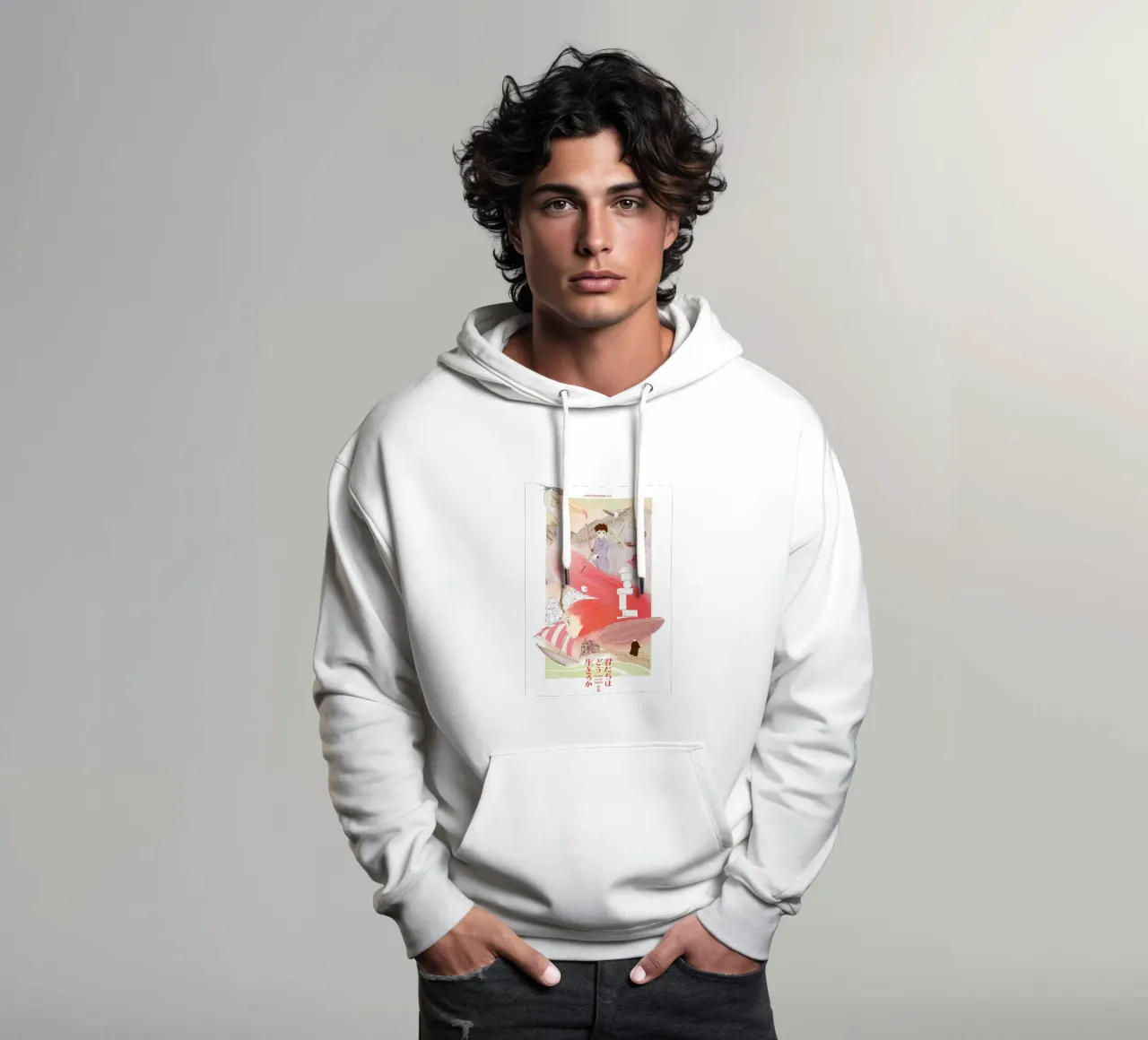 The Boy and the Heron felpa con cappuccio da Attaboy Dsgn