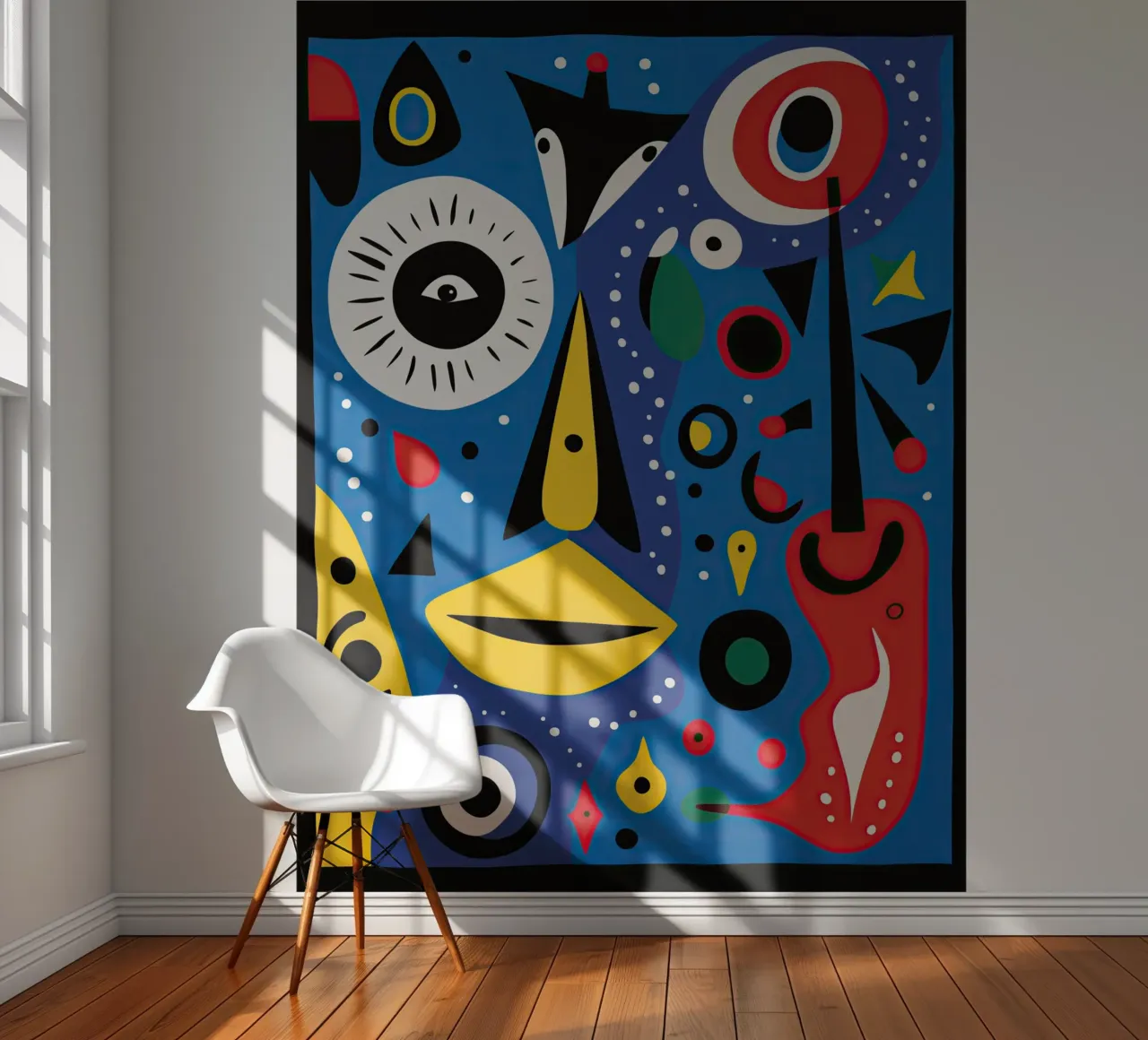 Eyes open | All kinds of abstract art in the style of Miro photo wallpaper by Autofocus
