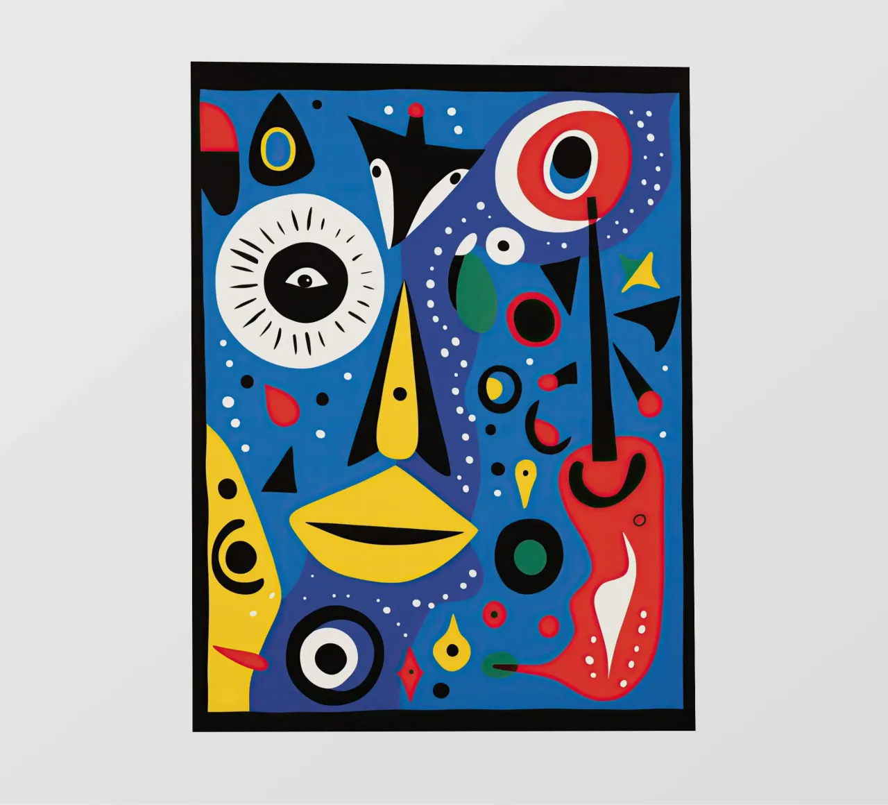 Eyes open | All kinds of abstract art in the style of Miro pvc cover by Autofocus