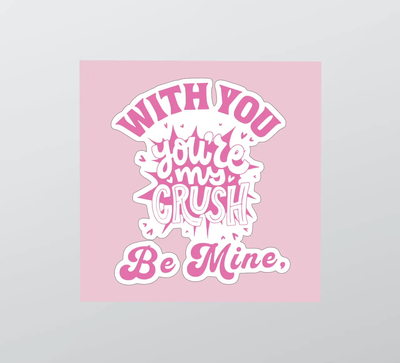 Mit dir, du bist mein Schwarm, sei mein Sticker von Gunawan Rb