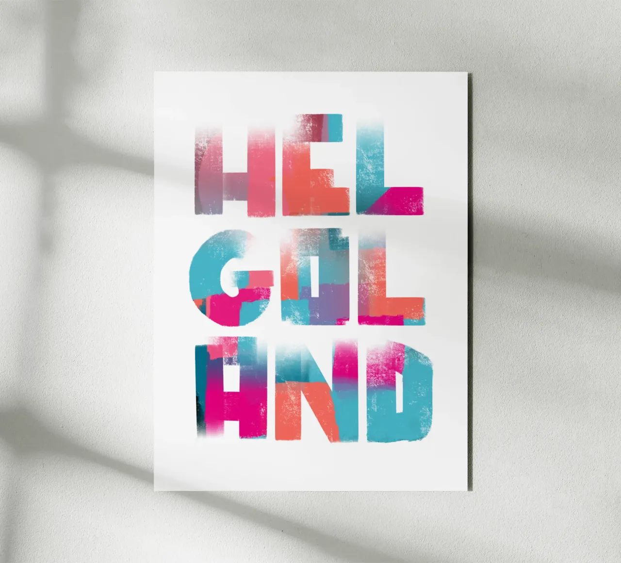 HELGOLAND alluminio dibond da LIMITED EDITION LETTERS