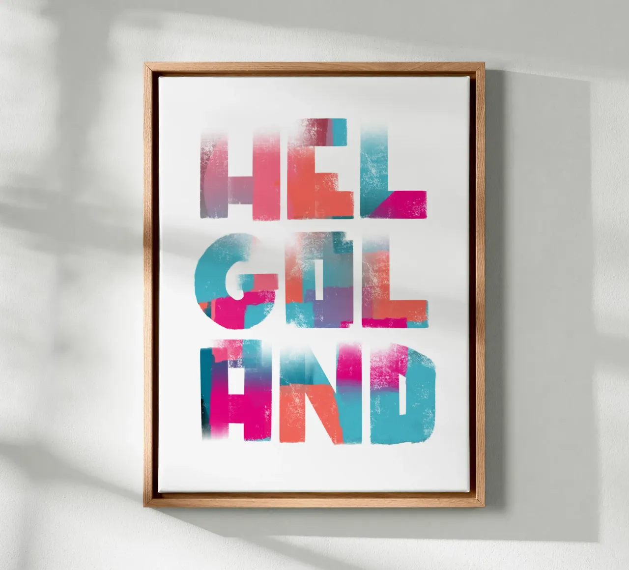 HELGOLAND tela con Cornice a cassetta da LIMITED EDITION LETTERS