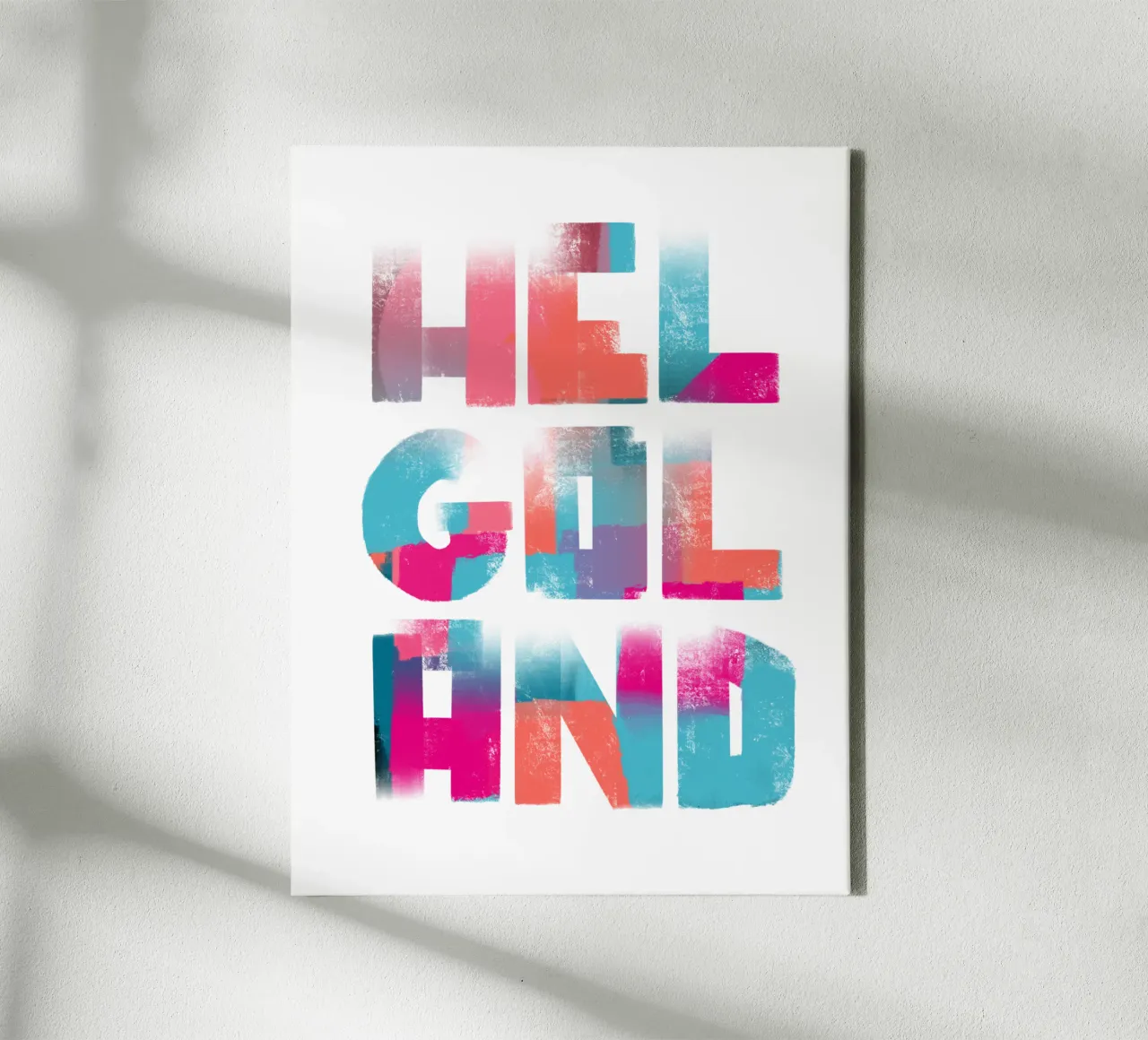 HELGOLAND tela con Cornice a cassetta da LIMITED EDITION LETTERS