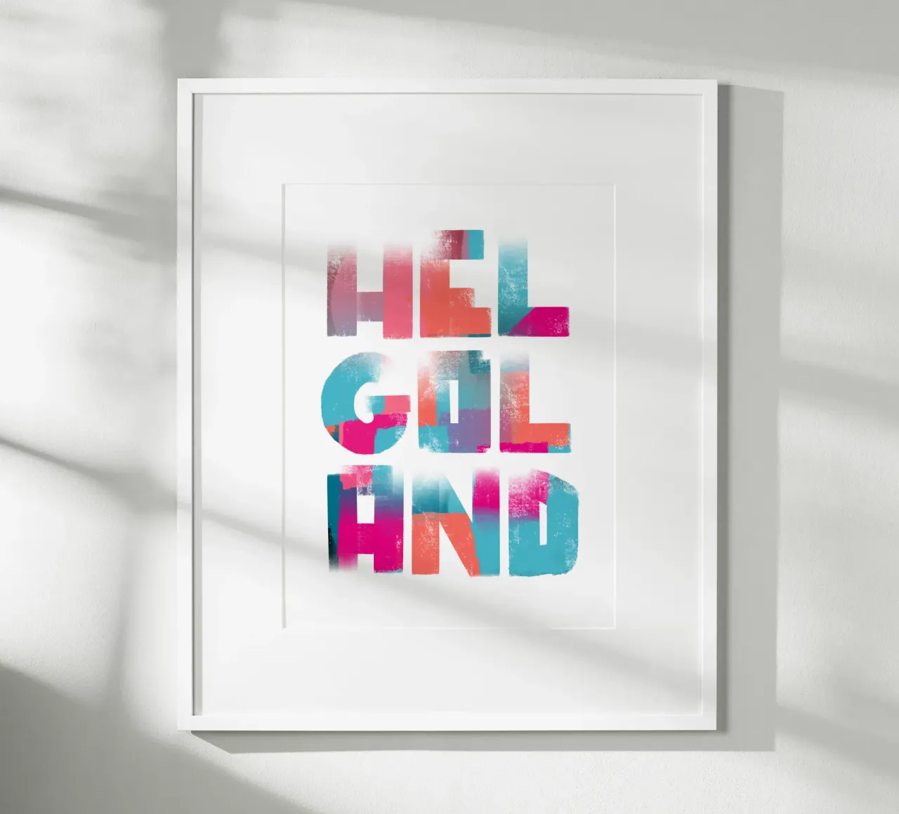 HELGOLAND poster with aluminum frame by LIMITED EDITION LETTERS