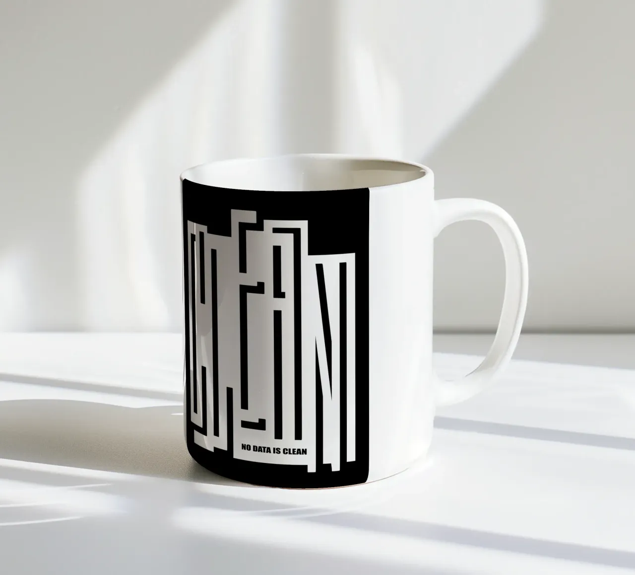 CLEAN - no data is clean Keramik Tasse von LIMITED EDITION LETTERS