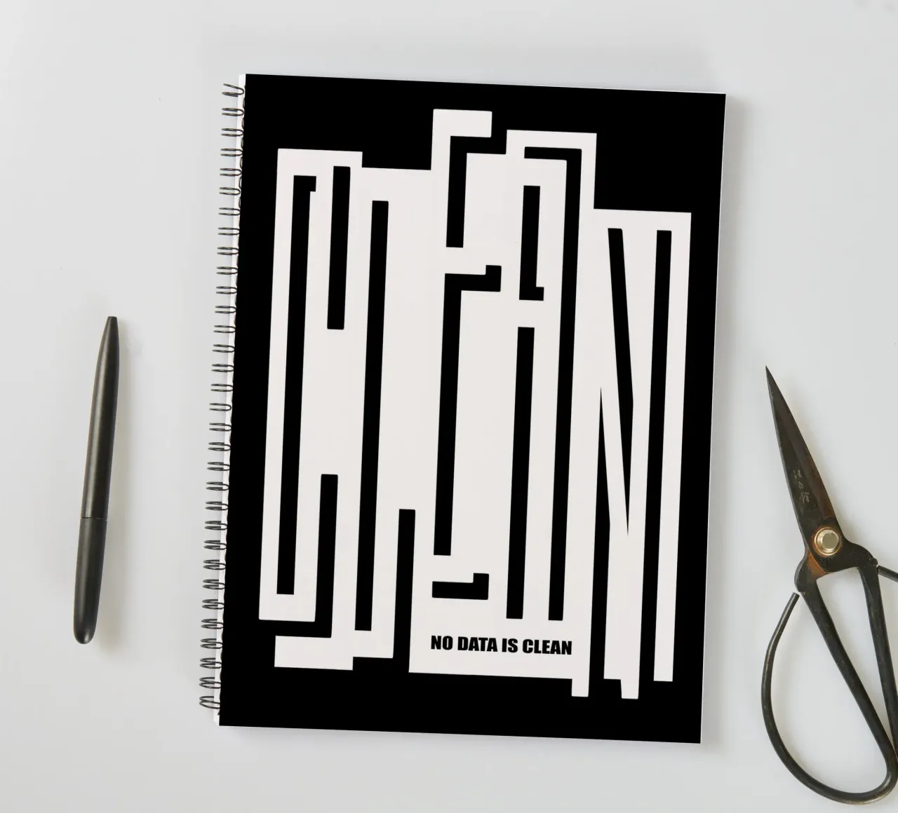 CLEAN - no data is clean diario ad anelli da LIMITED EDITION LETTERS
