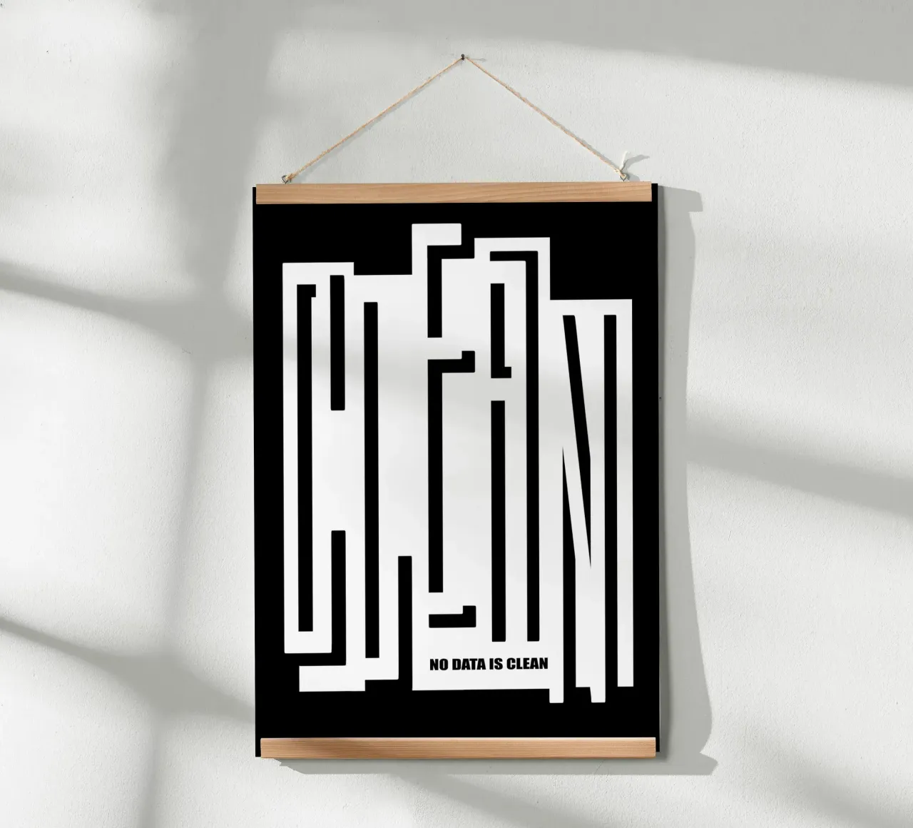 CLEAN - no data is clean carta hahnemühle da LIMITED EDITION LETTERS