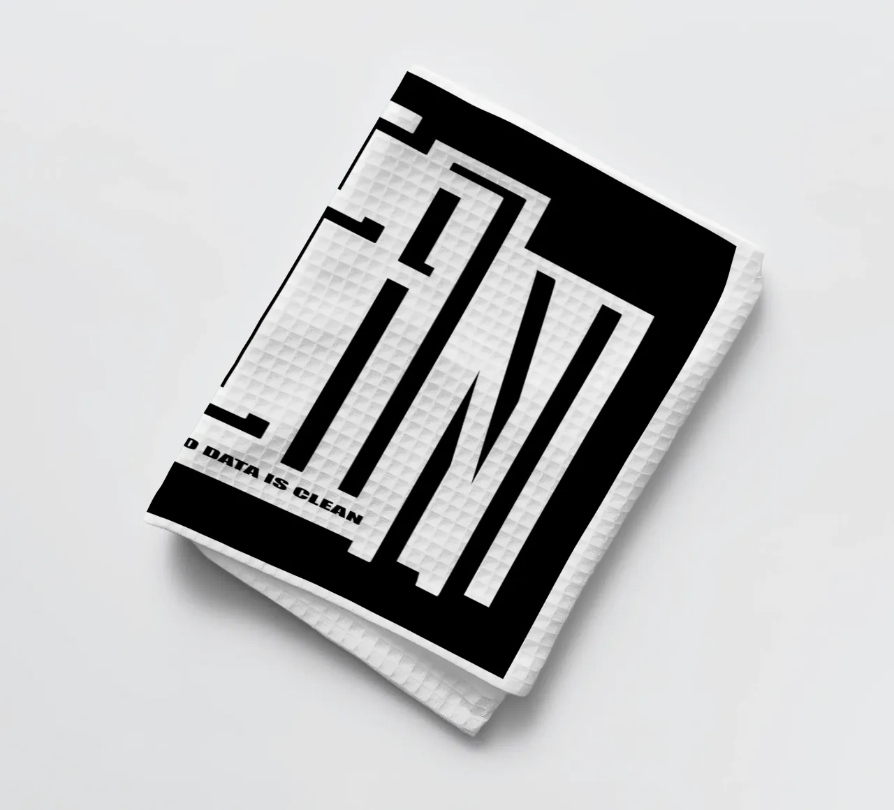 CLEAN - no data is clean canovaccio da cucina da LIMITED EDITION LETTERS