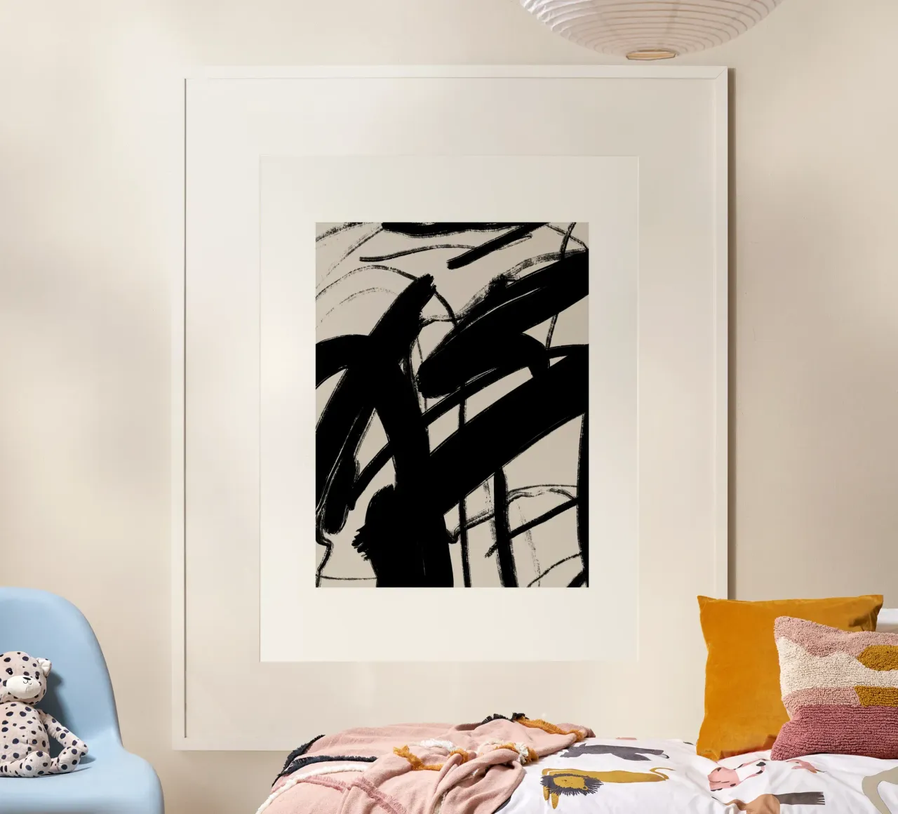 The New Simple No 82 poster met kunststof frame van treechild