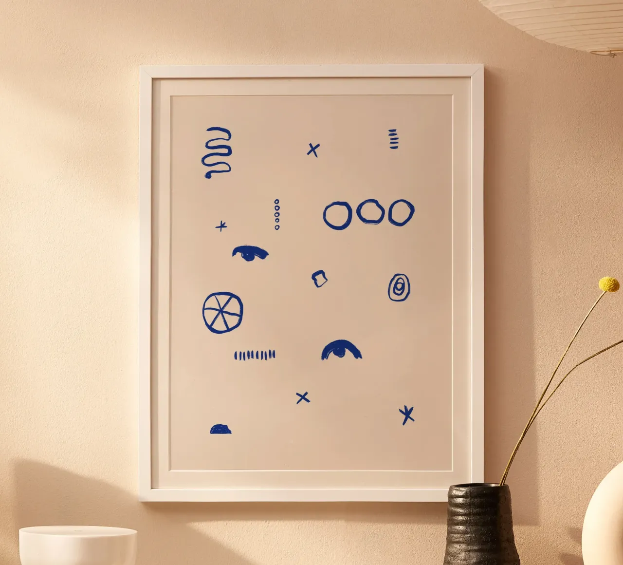 Astral Journey poster con telaio in legno da treechild