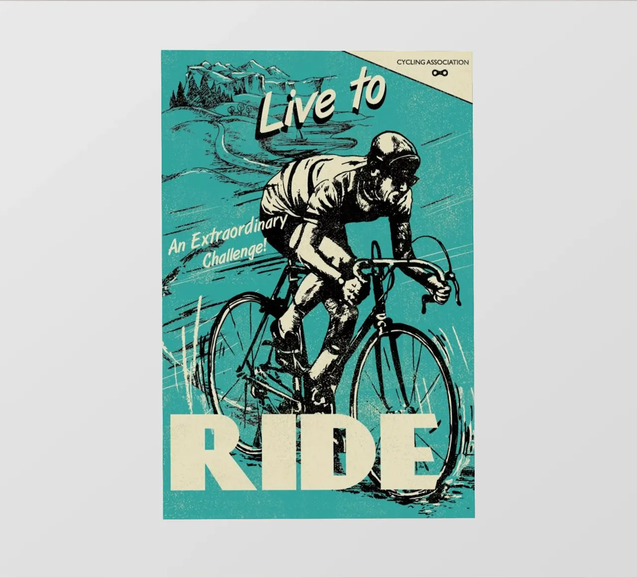 Live To Ride telo in pvc da Rocket68