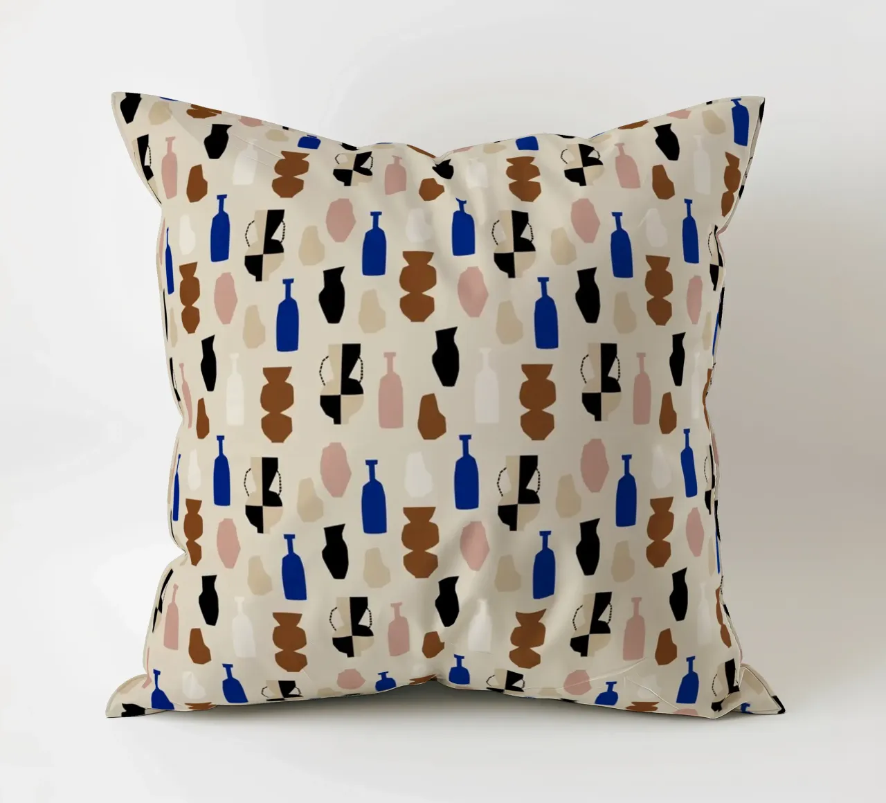 Bottle Pattern decorative cushion by treechild