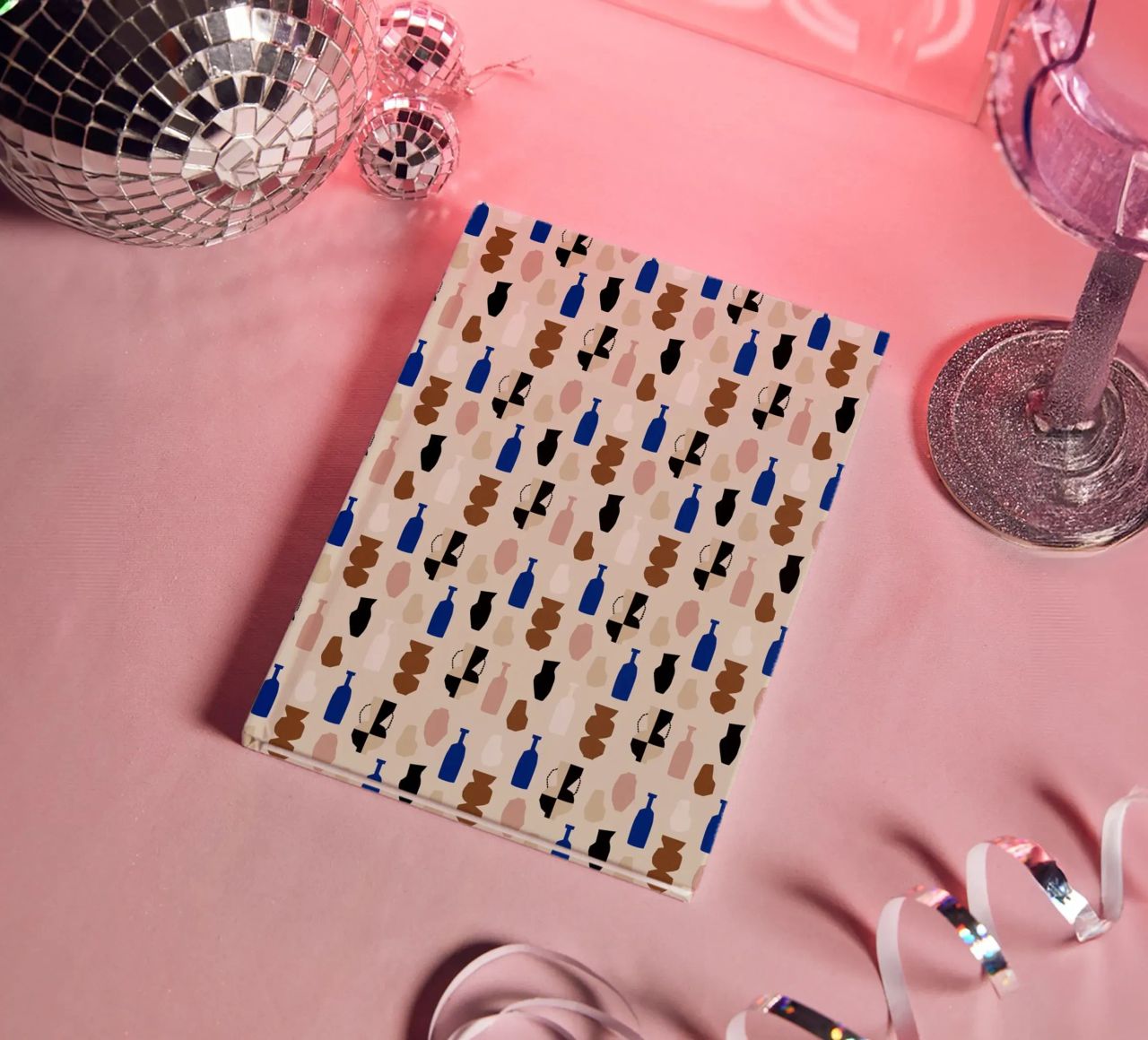 Bottle Pattern notebook by treechild