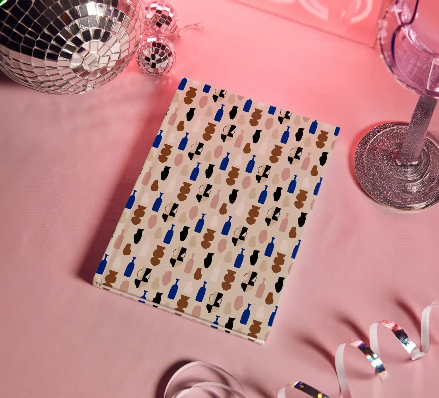 Bottle Pattern notebook by treechild