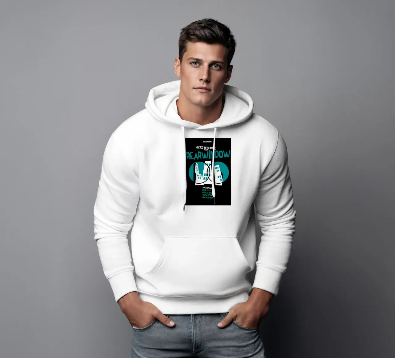 Rear Window. felpa con cappuccio da Attaboy Dsgn