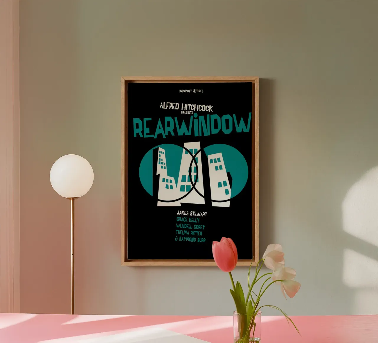 Rear Window. tela con Cornice a cassetta da Attaboy Dsgn