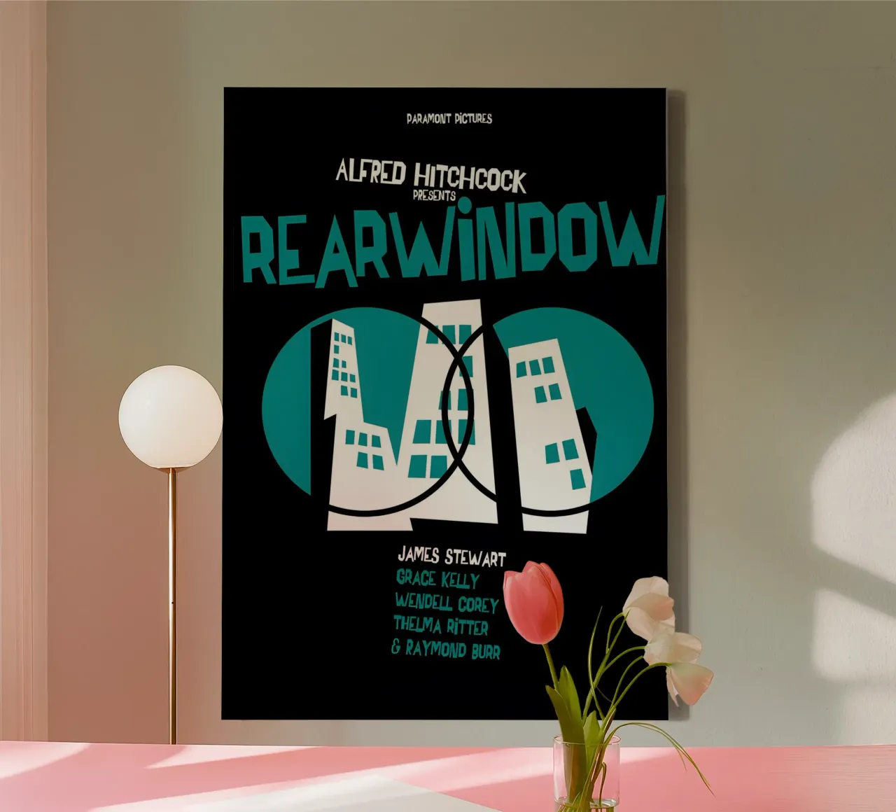 Rear Window. tela con Cornice a cassetta da Attaboy Dsgn
