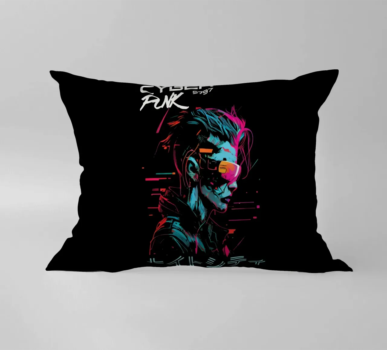 Ragazza CyberPunk Giappone cuscino da Gunawan Rb