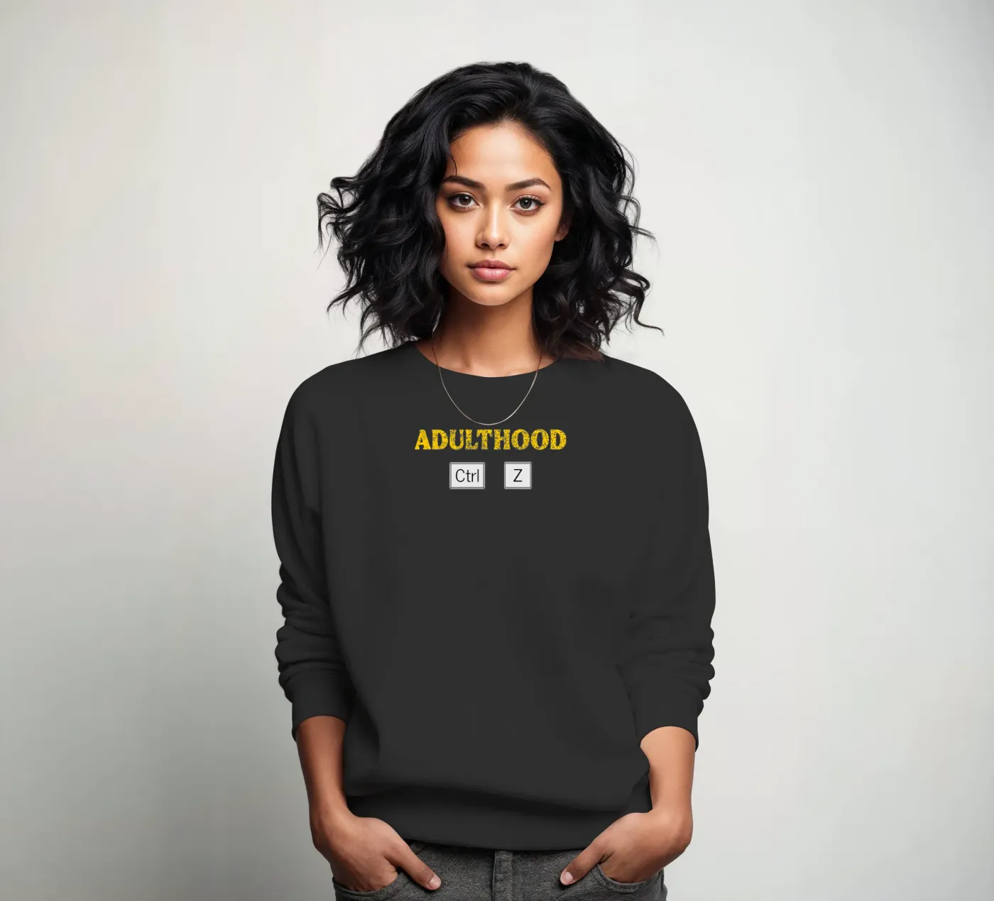 Adulthood Ctrl Z Tech Geek Coding and Programming sweatshirt van sillyindustries