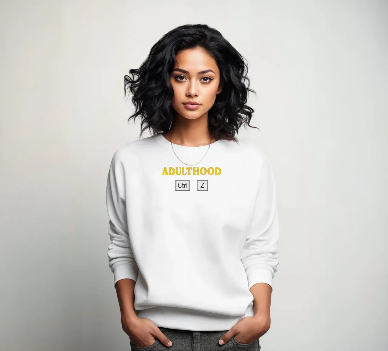 Erwachsensein Ctrl Z Tech Geek Codierung und Programmierung Sweatshirt von sillyindustries