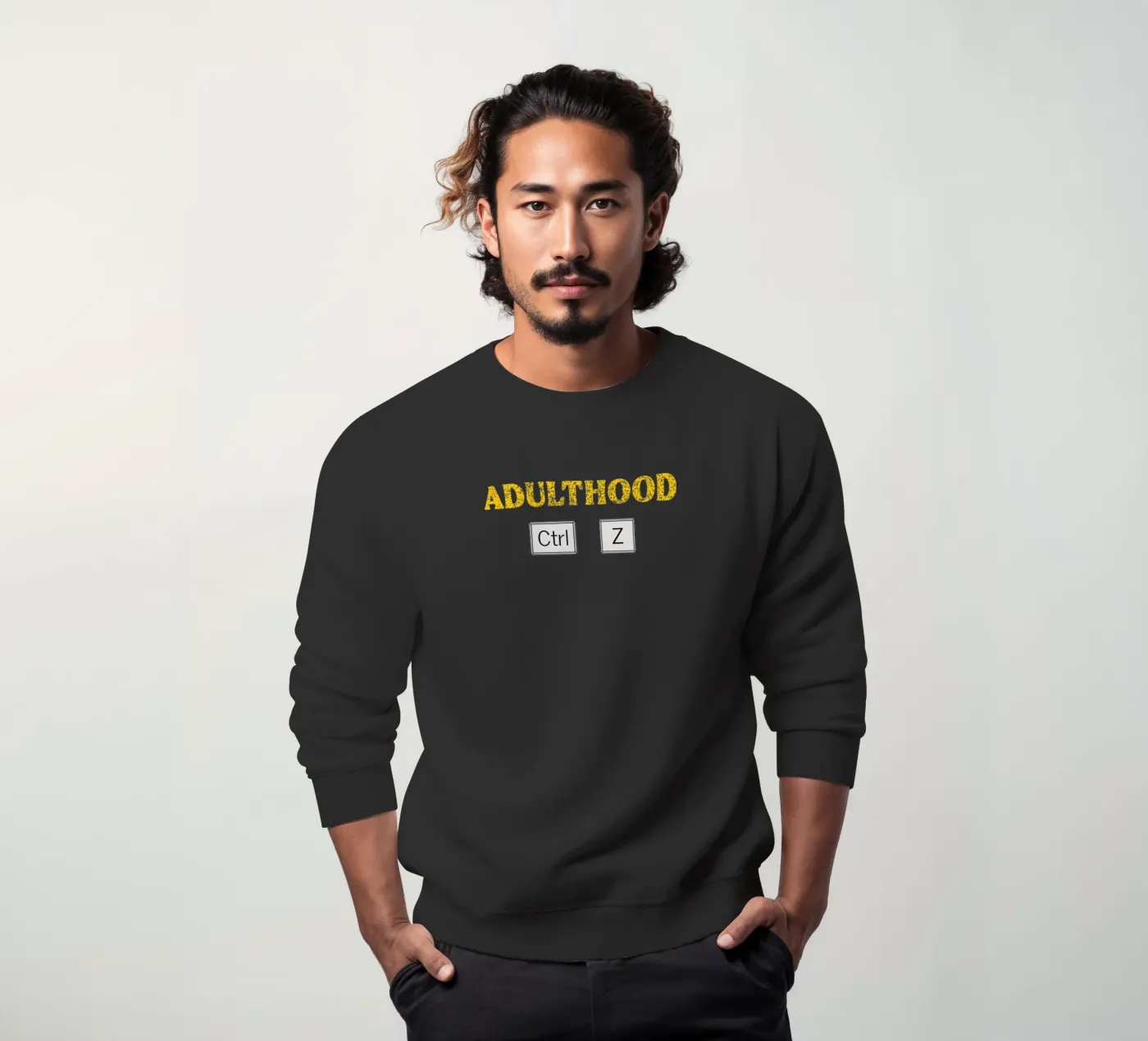 Adulthood Ctrl Z Tech Geek Coding and Programming sweatshirt van sillyindustries