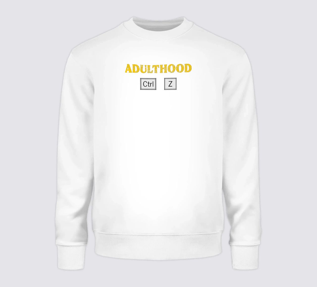 Volwassenheid Ctrl Z Tech Geek Coderen en programmeren sweatshirt van sillyindustries