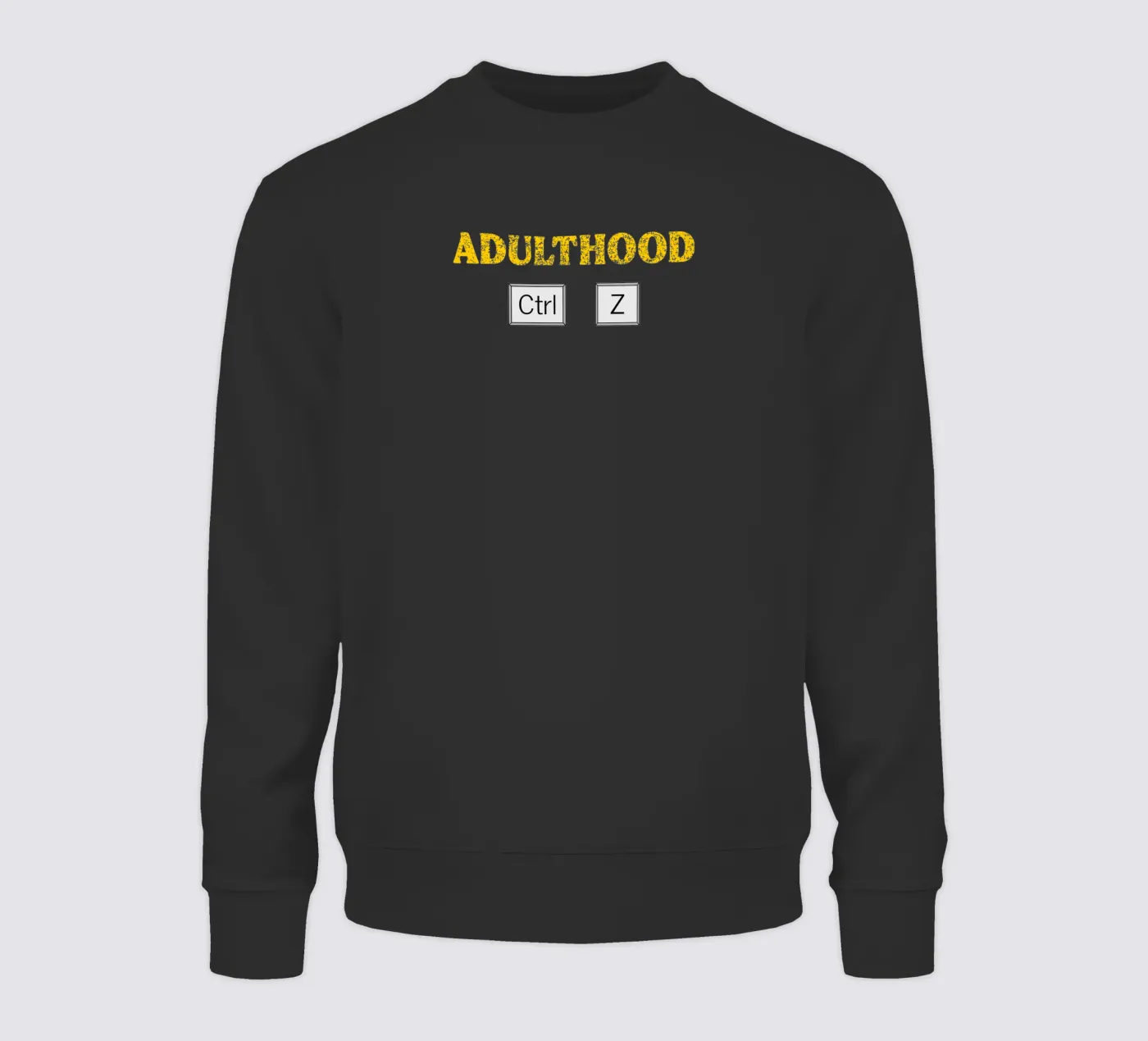 Adulthood Ctrl Z Tech Geek Coding and Programming sweatshirt van sillyindustries