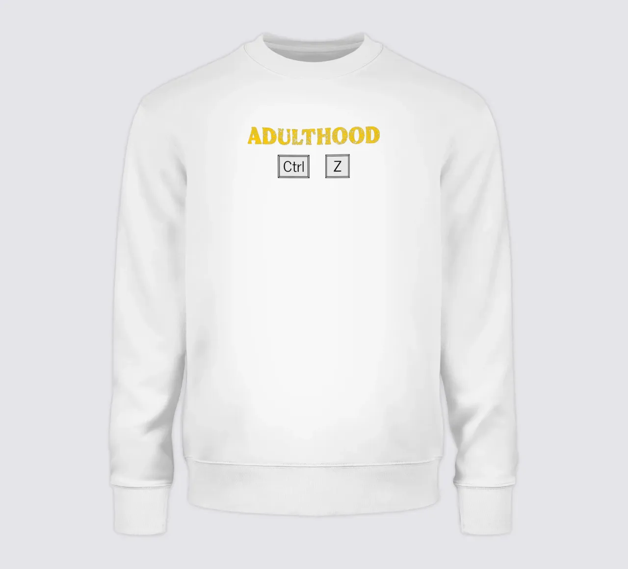 Erwachsensein Ctrl Z Tech Geek Codierung und Programmierung Sweatshirt von sillyindustries
