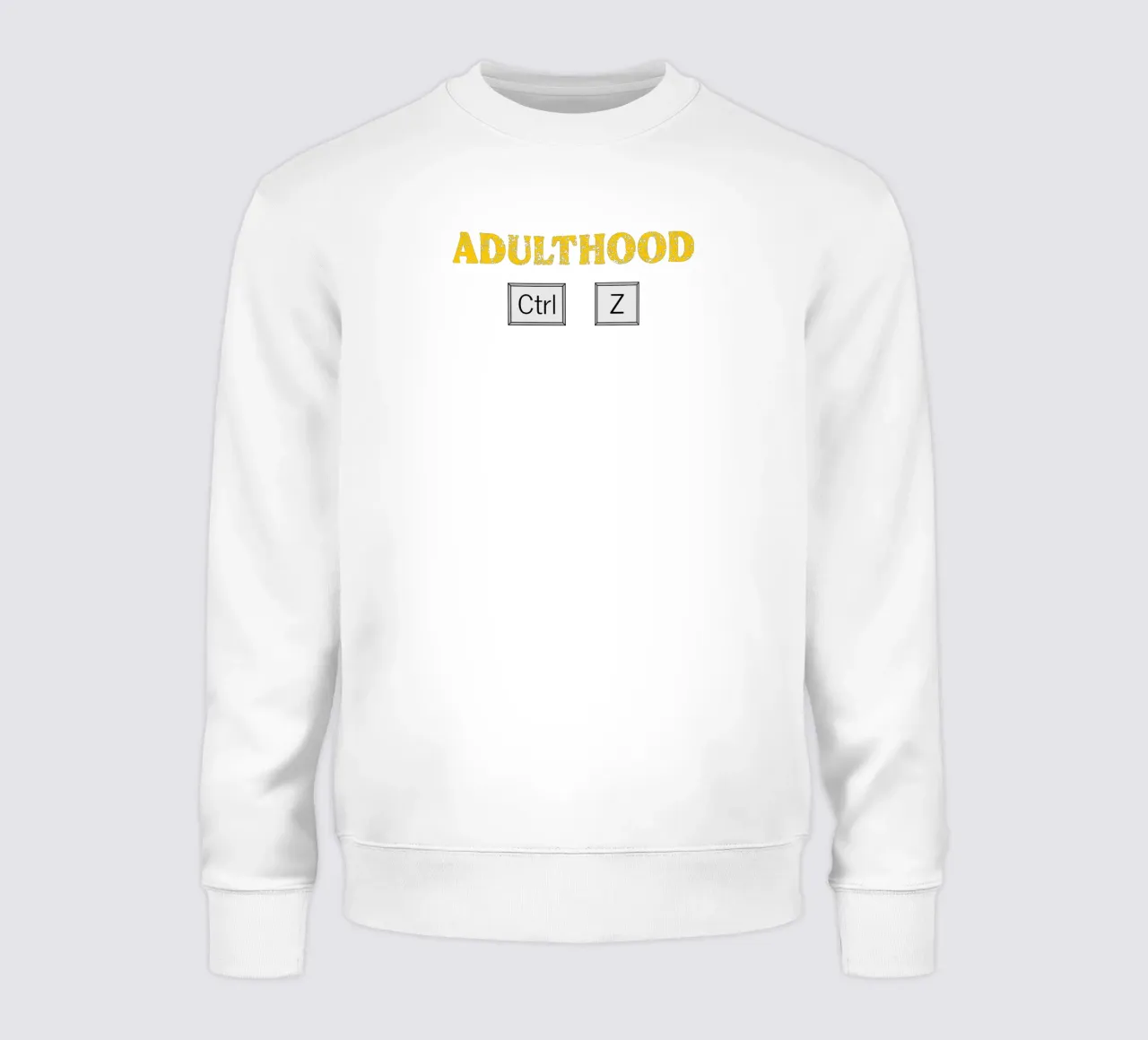 Erwachsensein Ctrl Z Tech Geek Codierung und Programmierung Sweatshirt von sillyindustries
