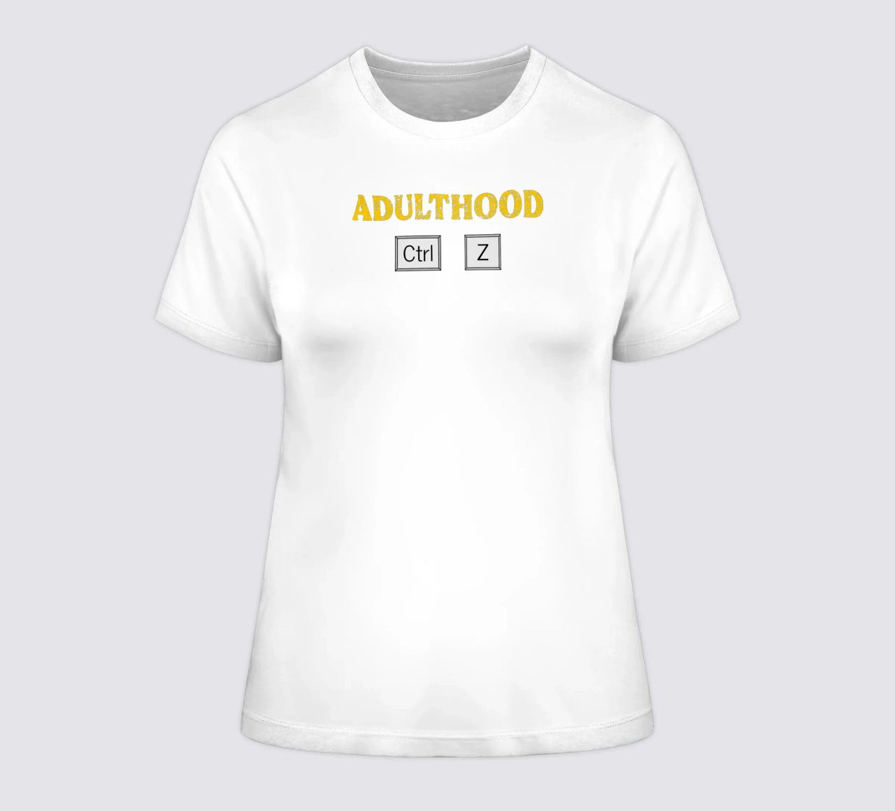 Volwassenheid Ctrl Z Tech Geek Coderen en programmeren dames t-shirt getailleerd van sillyindustries