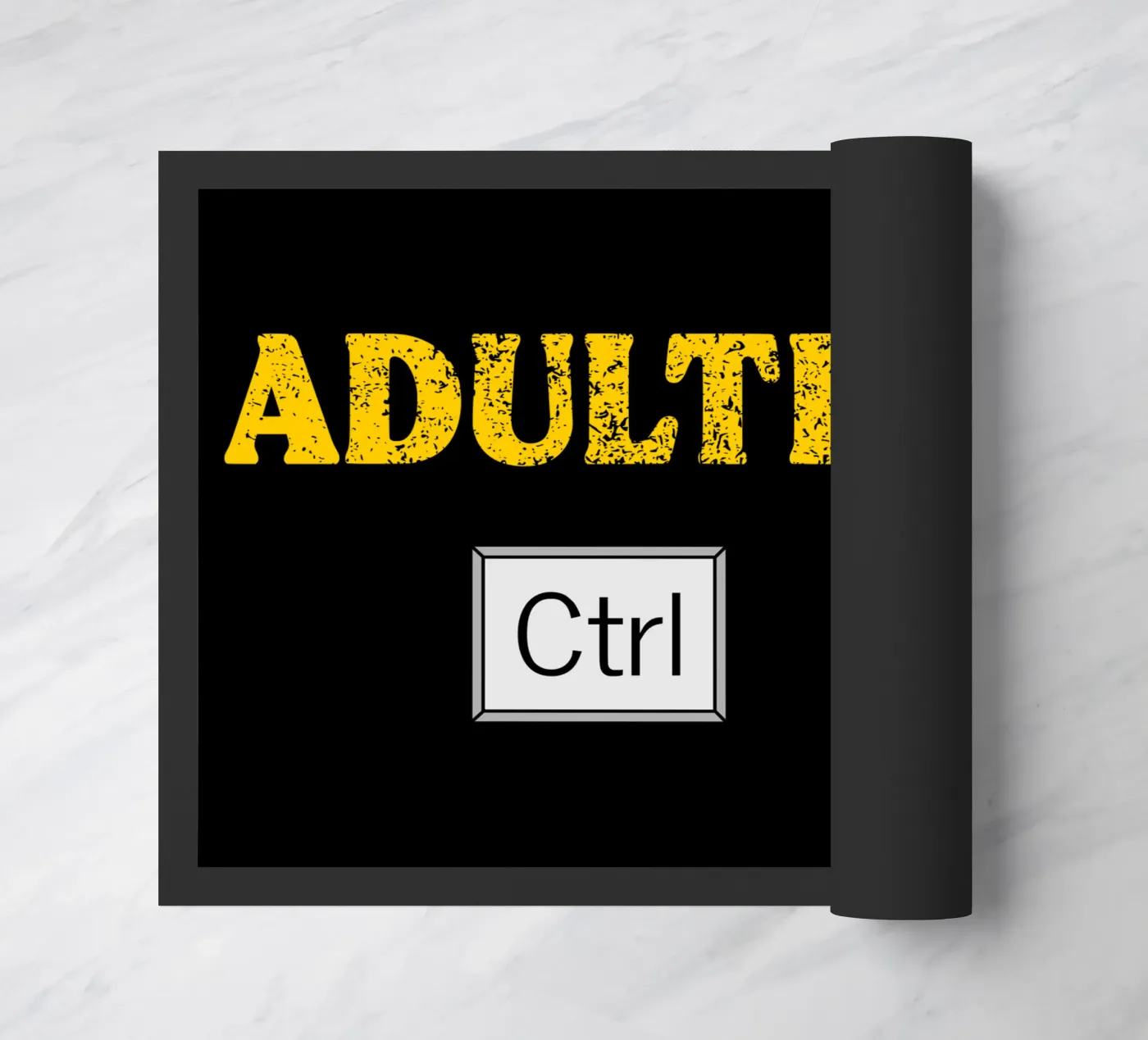 Adulthood Ctrl Z Tech Geek Coding and Programming doormat by sillyindustries
