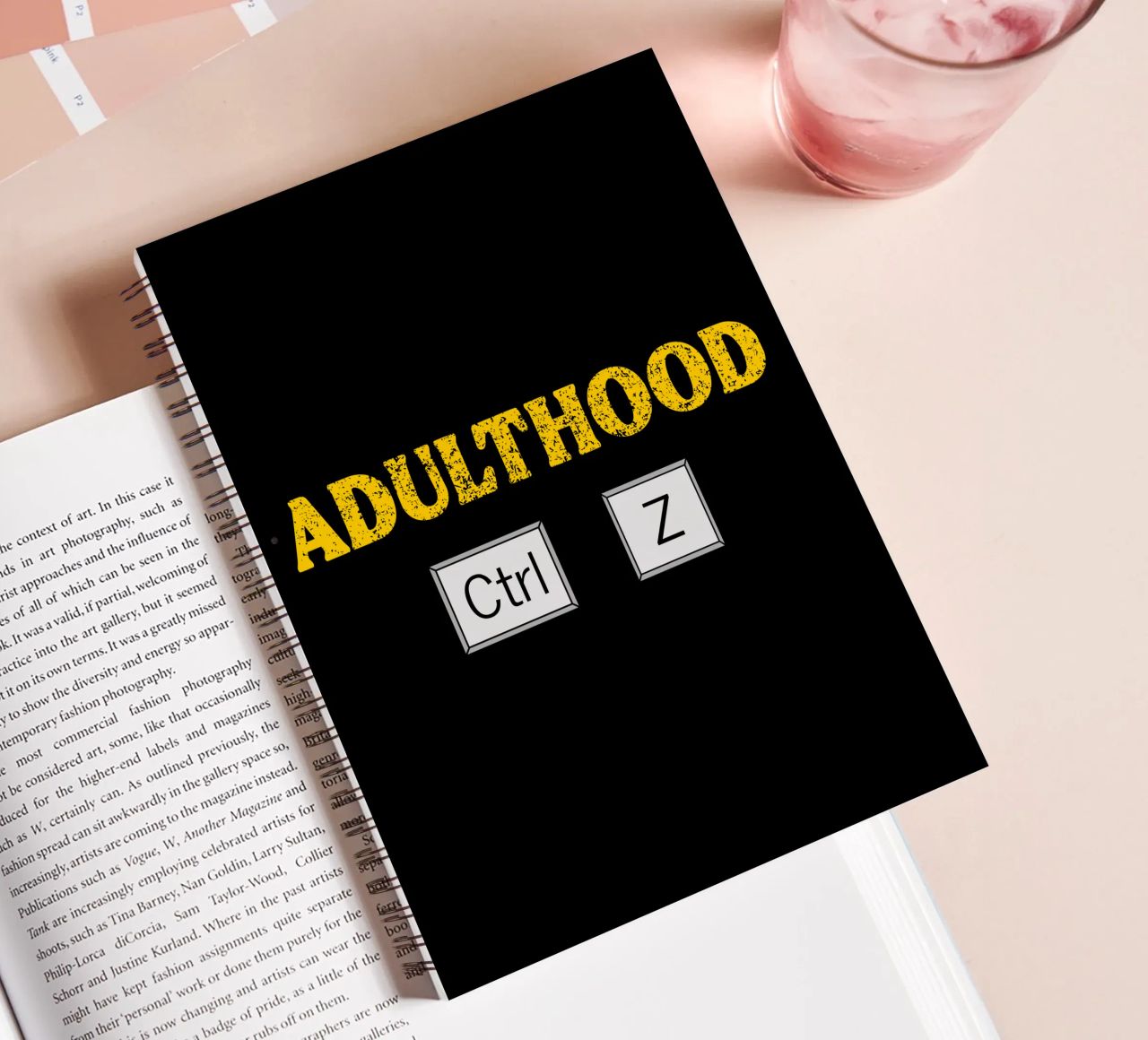 Adulthood Ctrl Z Tech Geek Coding and Programming spiral notebook by sillyindustries