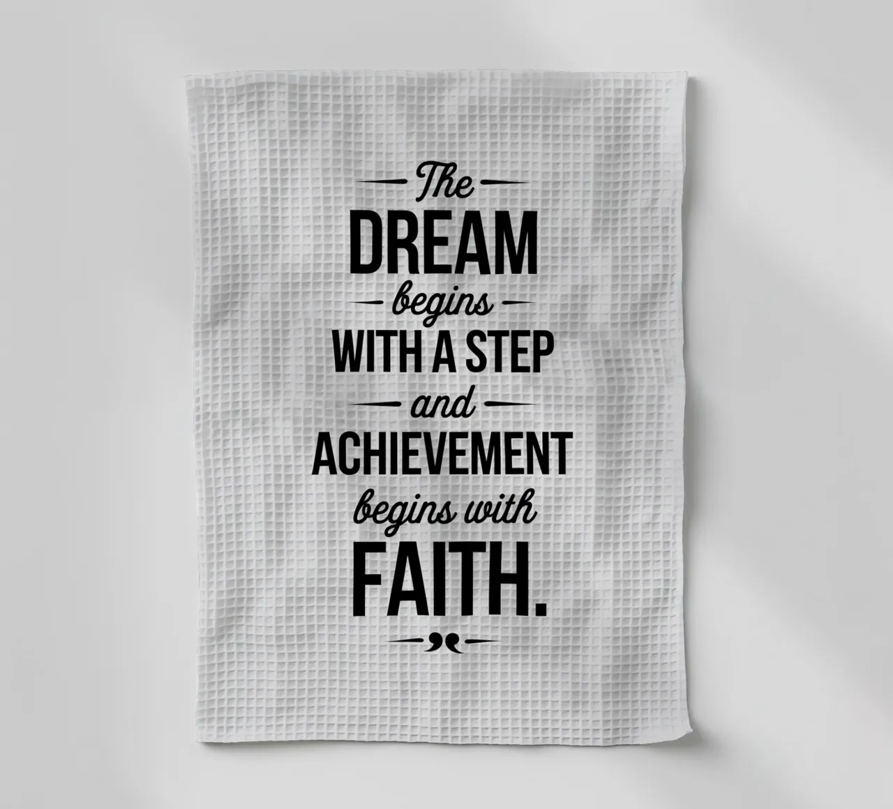 Le rêve commence par un pas, et l'accomplissement commence par un échec. torchon de logic