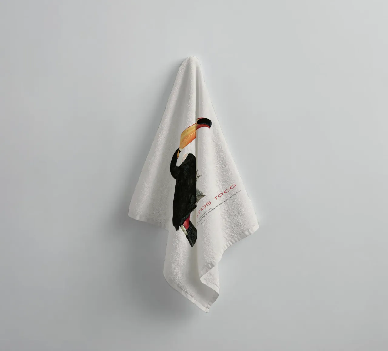 Toco-Tukan oder Ramphastos toco Handtuch von Vintagrafica