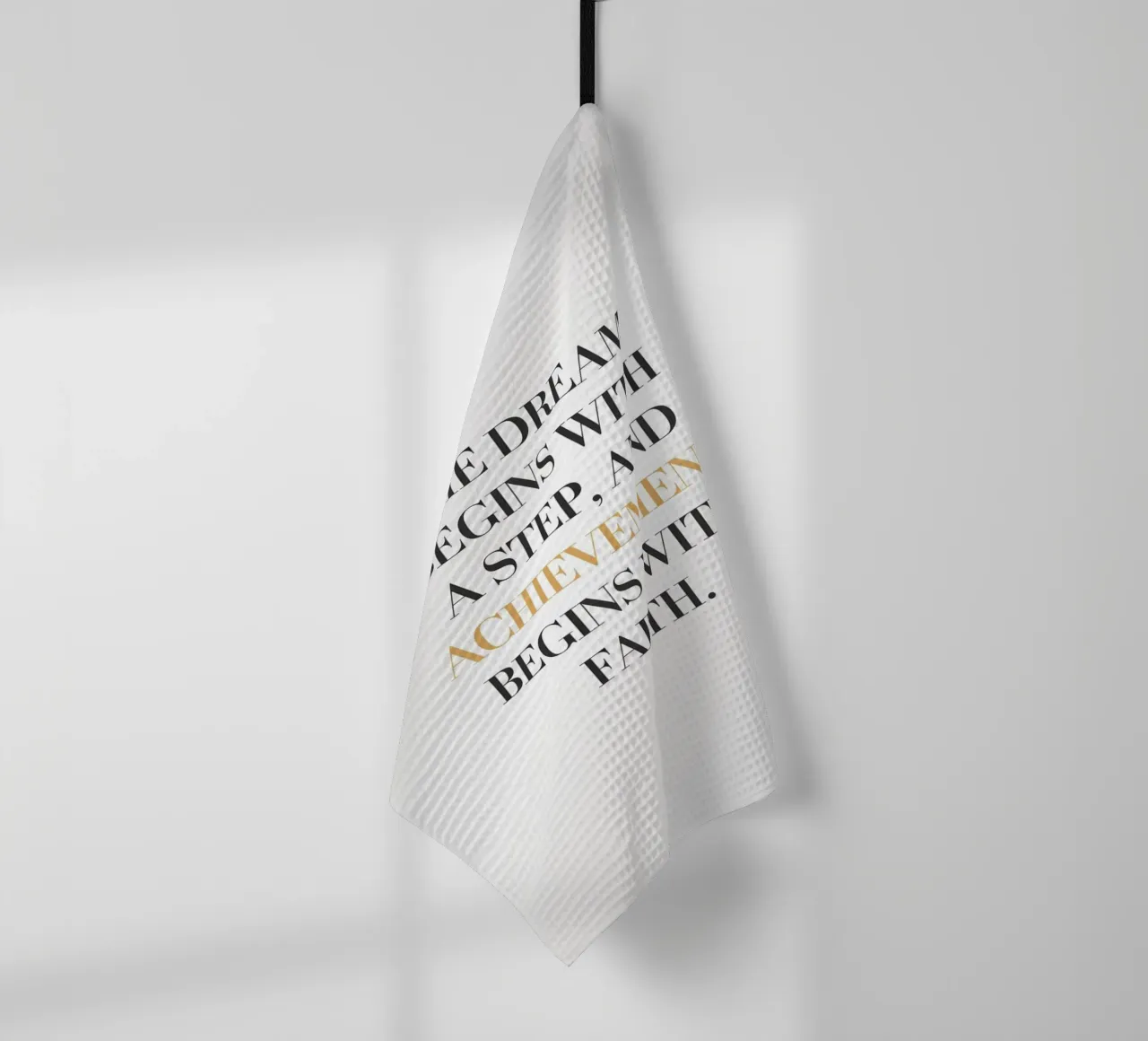 Le rêve commence par un pas, et l'accomplissement commence par un échec. torchon de logic