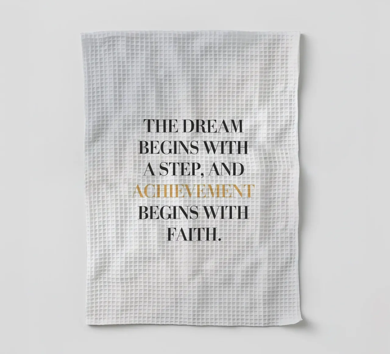 Le rêve commence par un pas, et l'accomplissement commence par un échec. torchon de logic