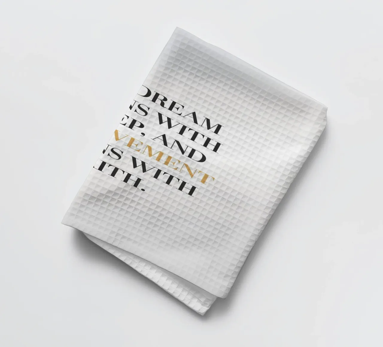 Le rêve commence par un pas, et l'accomplissement commence par un échec. torchon de logic